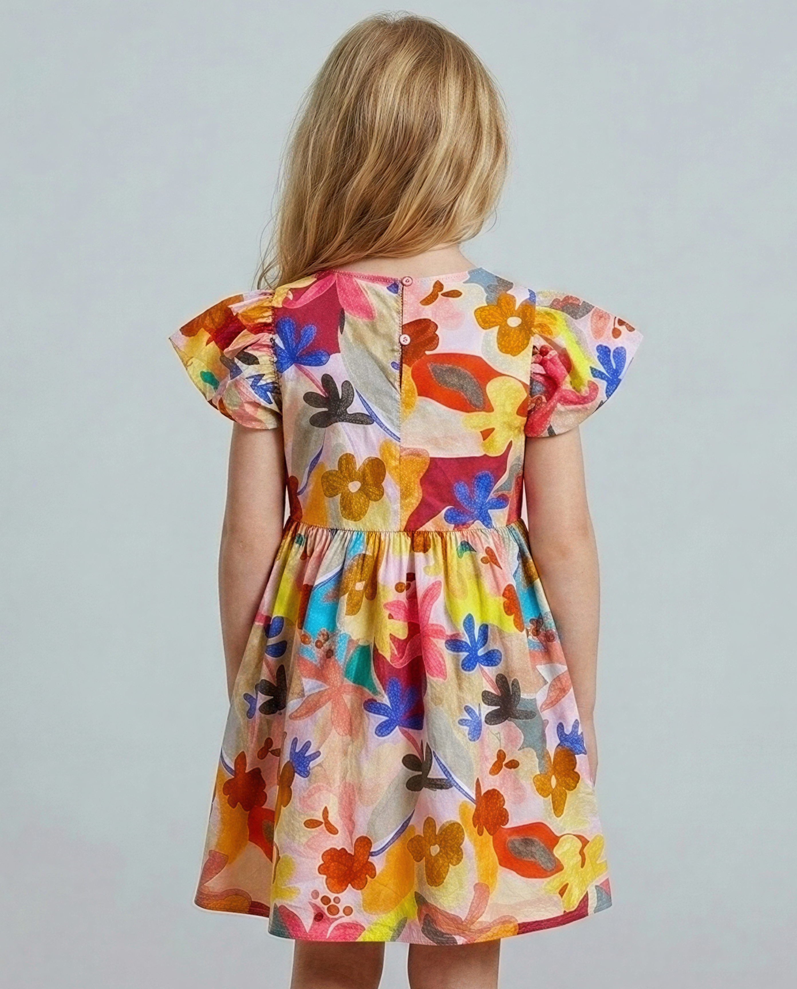 GIRLS Floral Fit & Flare Dress