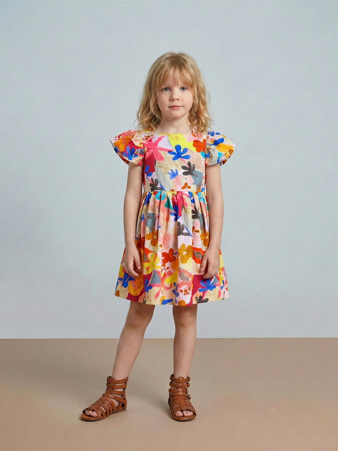 GIRLS Floral Fit & Flare Dress