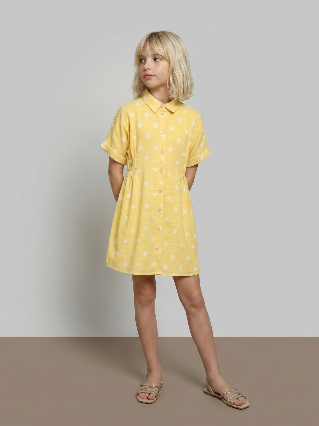 GIRLS Polka Dot Shirt Dress
