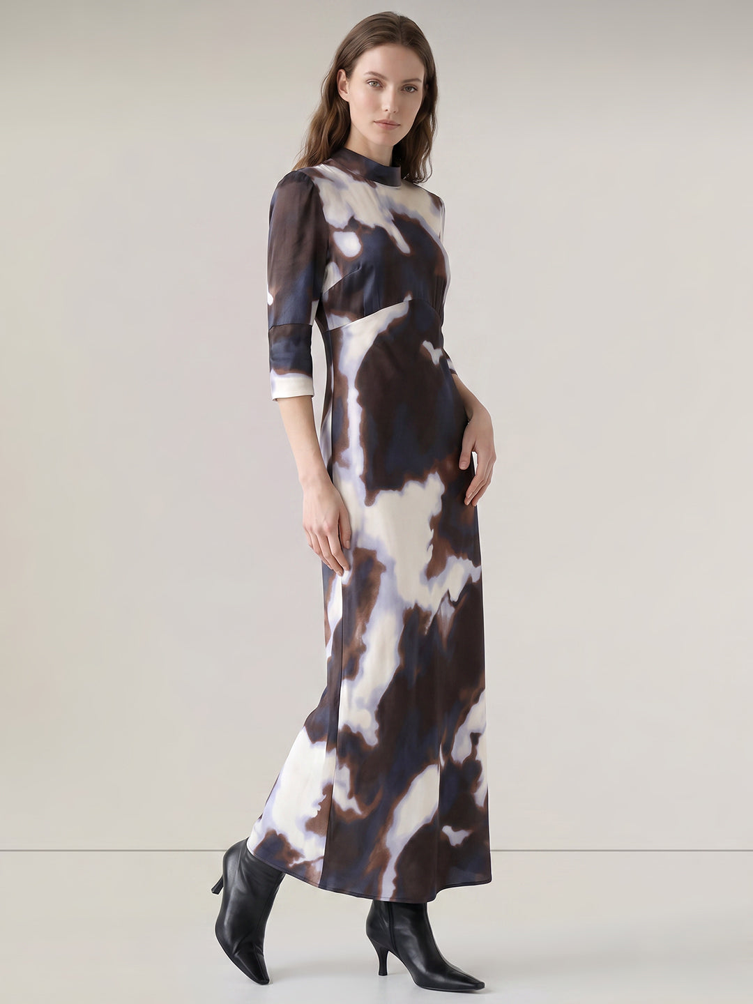 Printed Ankle Length Dress