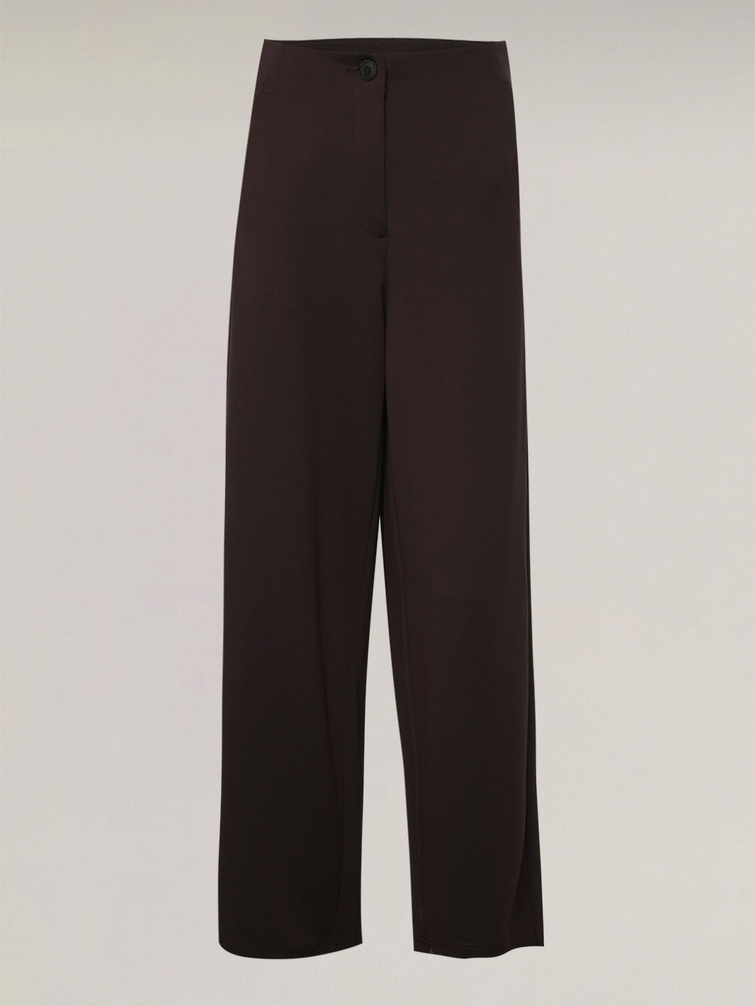 Brown High Rise Barrel Stretch Pants