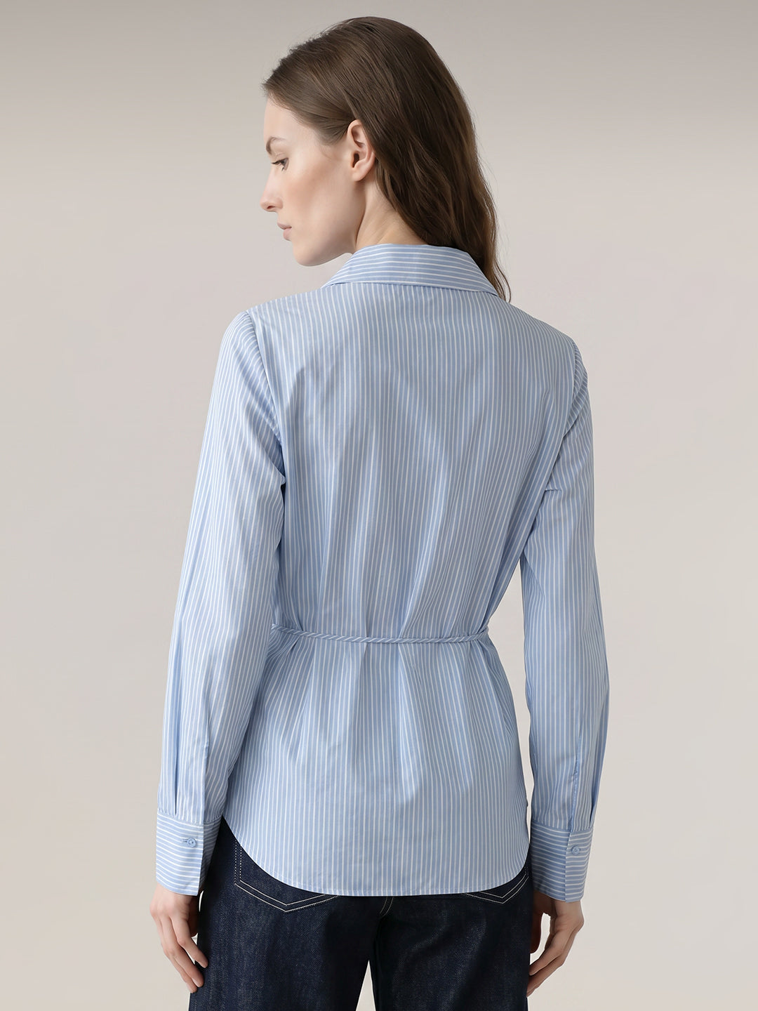 Light Blue Striped Shirt