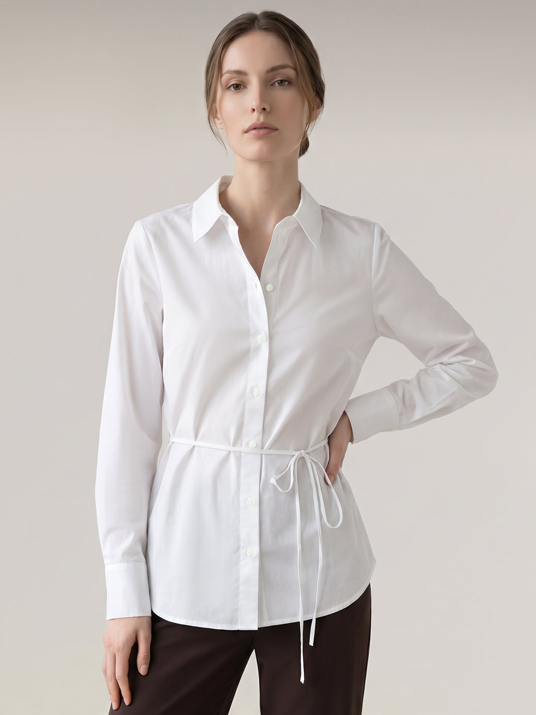 White Striped Shirt