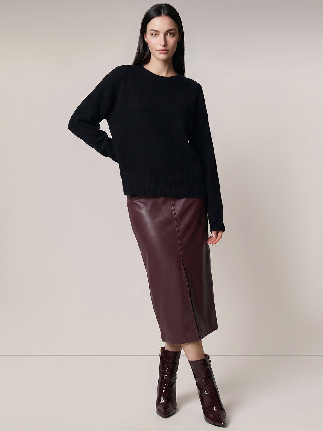 Navy Blue O-Neck Pullover