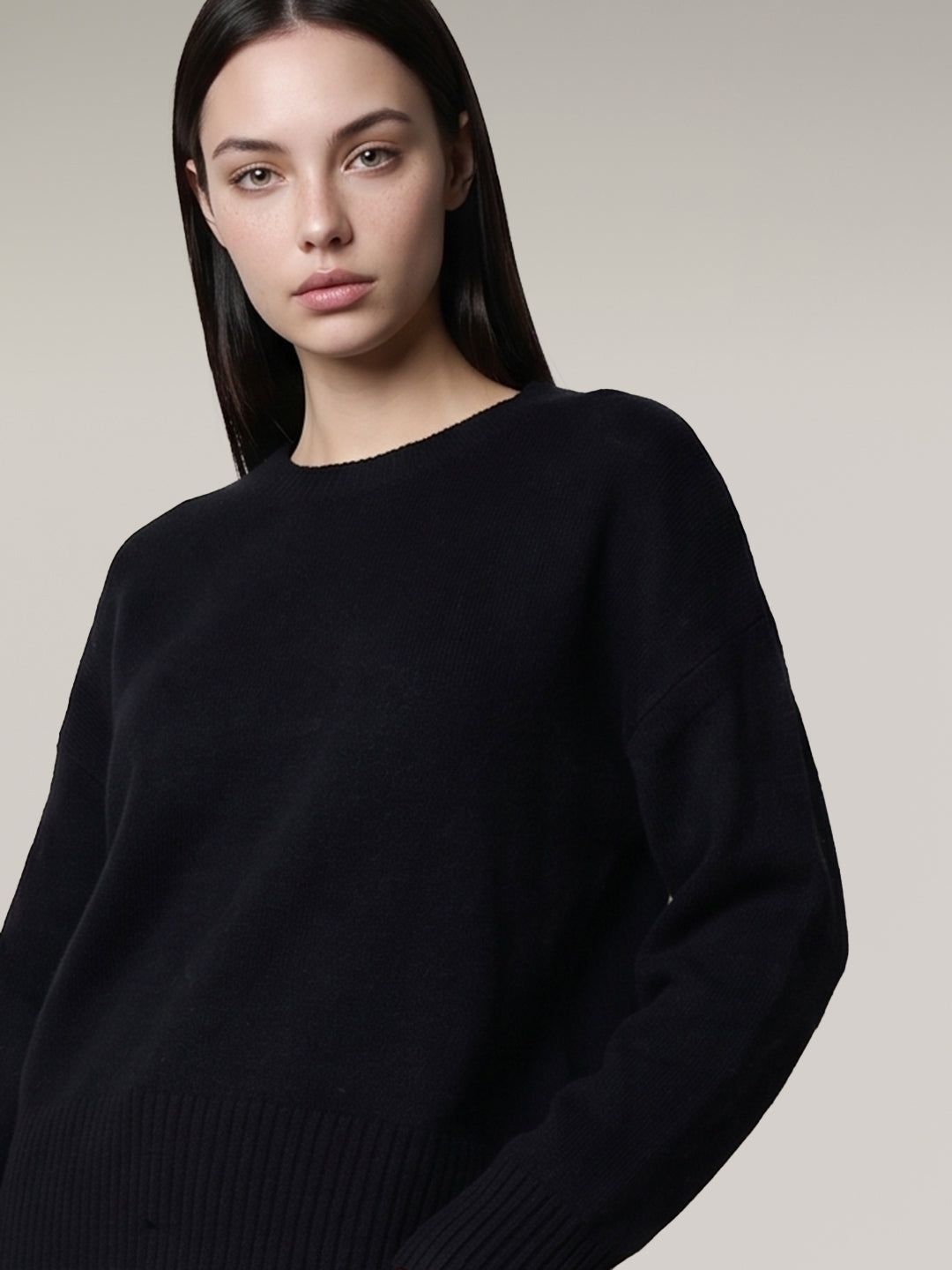 Navy Blue O-Neck Pullover