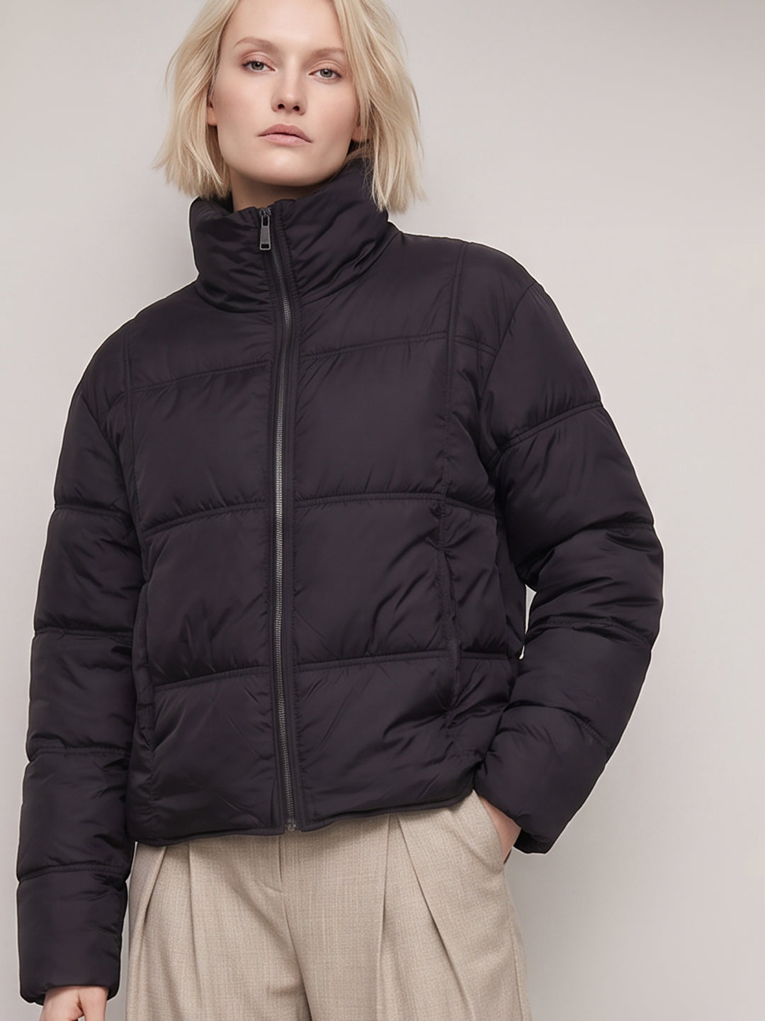 High Neck Puffer Jacket