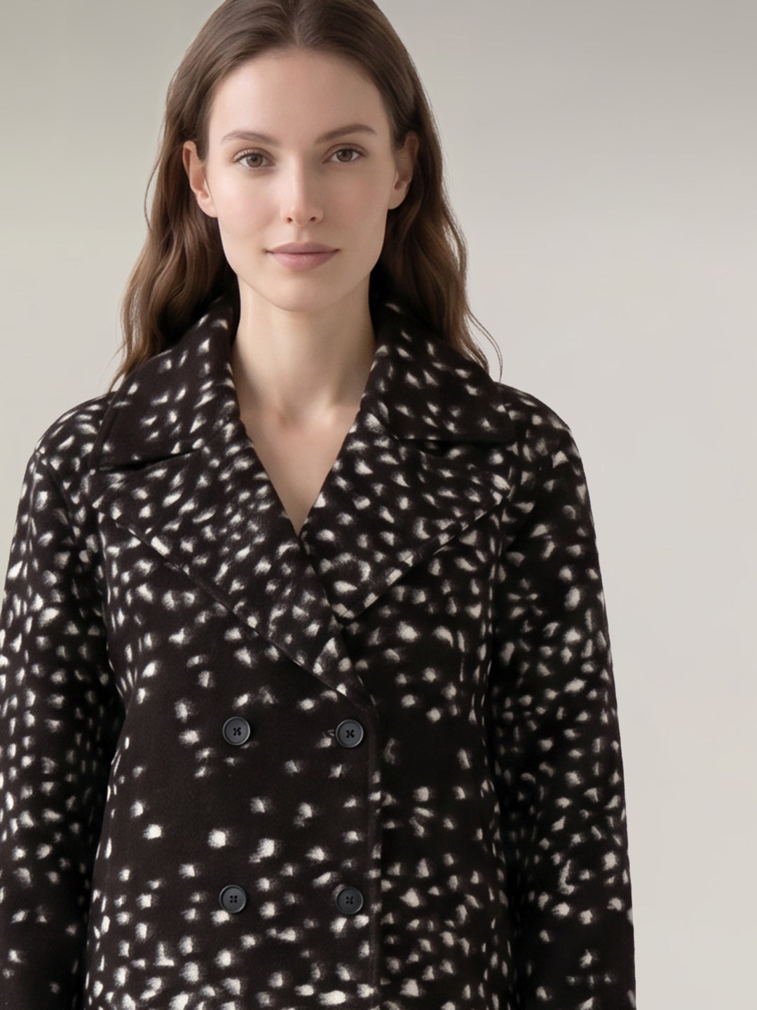 Brown Printed Jacket