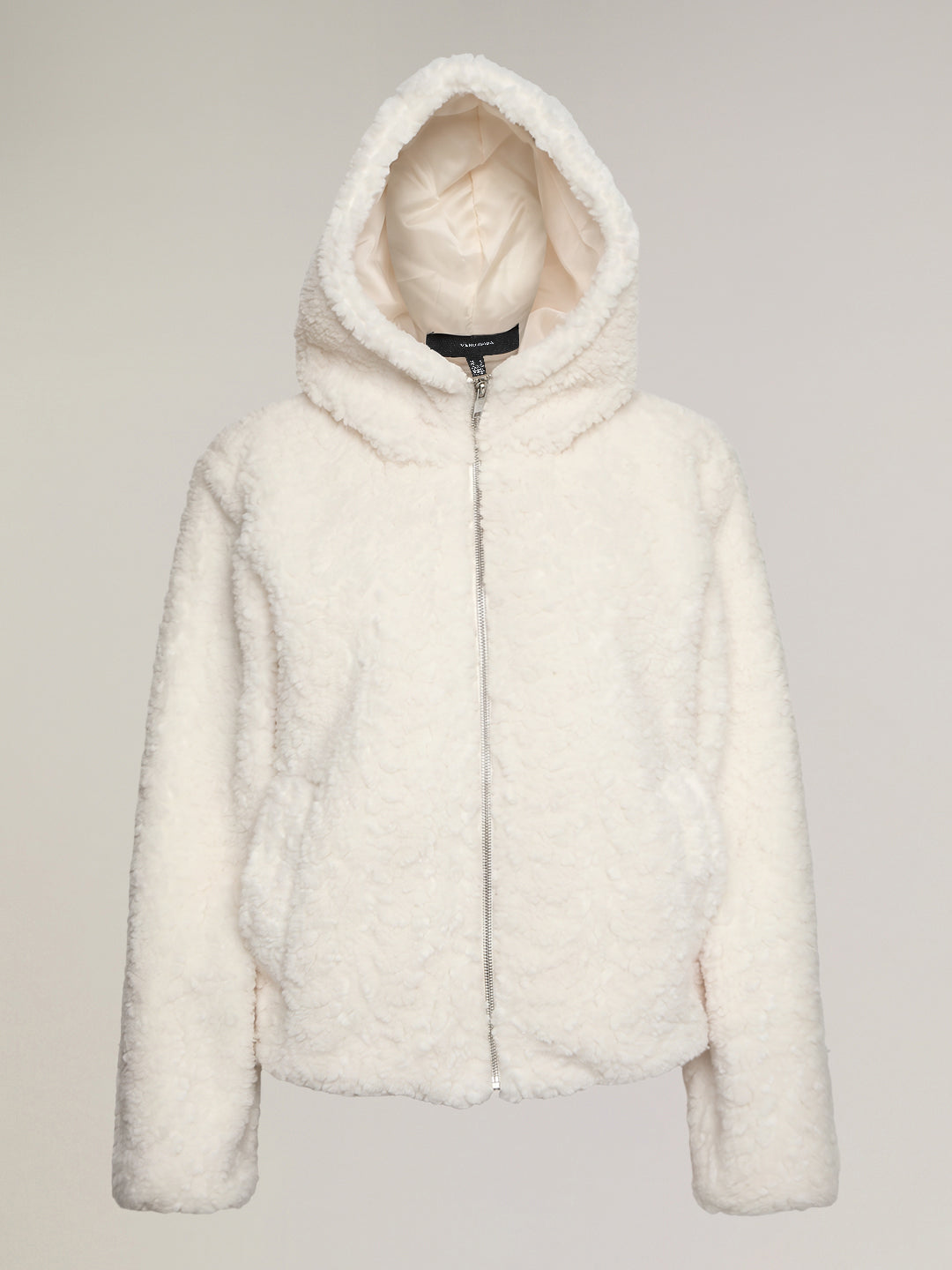 Off-white teddy fleece jacket