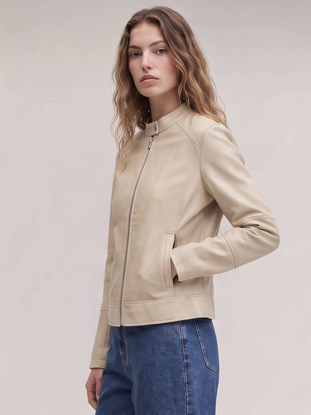 Beige Short Jacket