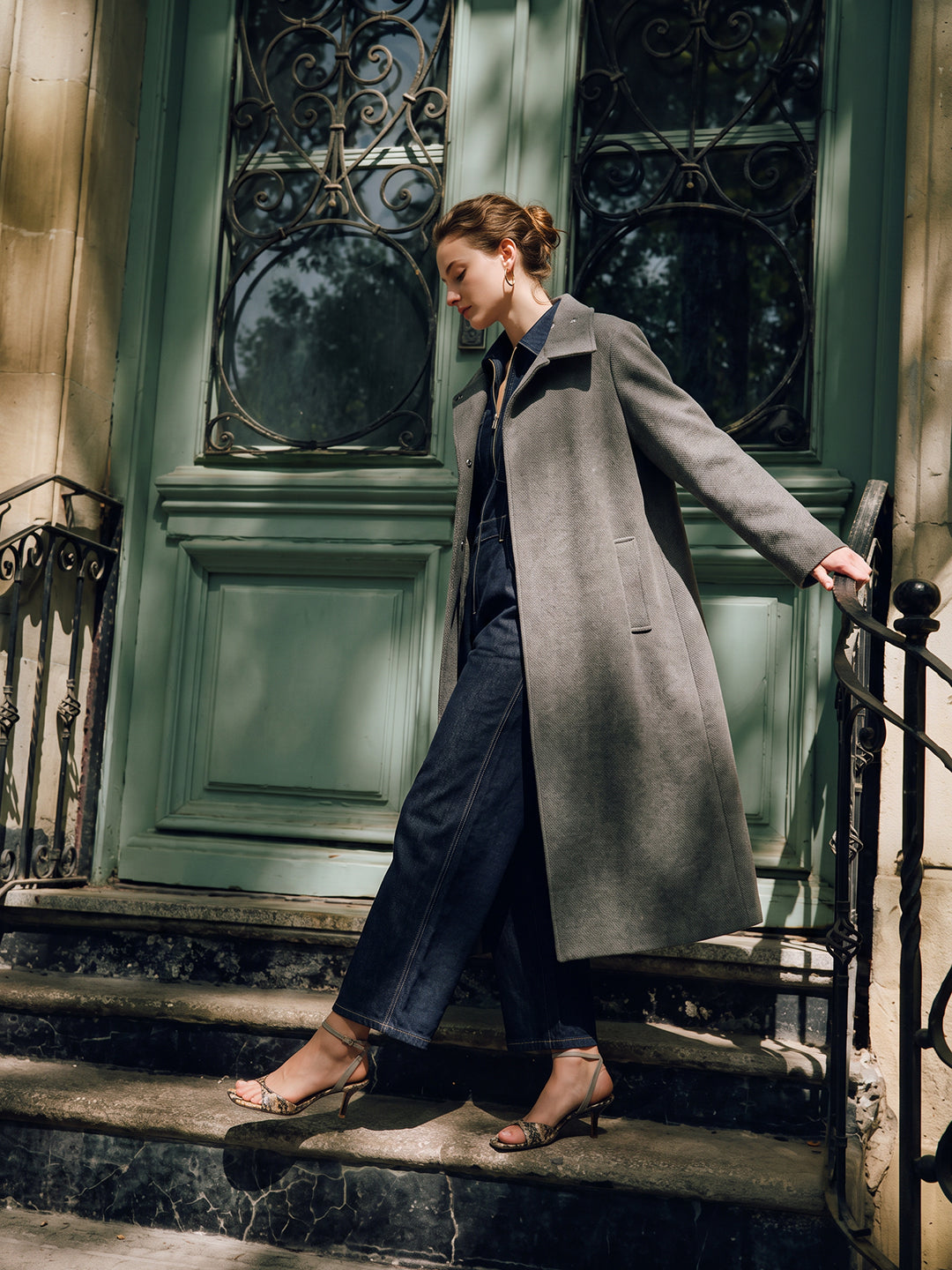 Olive Green Long Coat