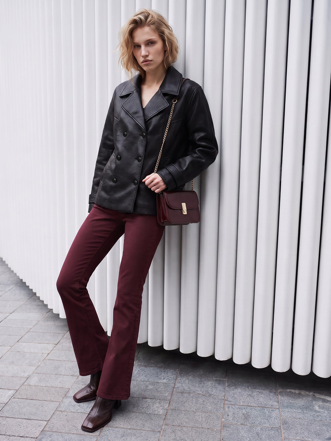 Black Faux Leather Jacket