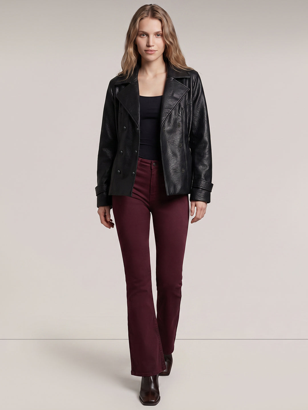 Black Faux Leather Jacket