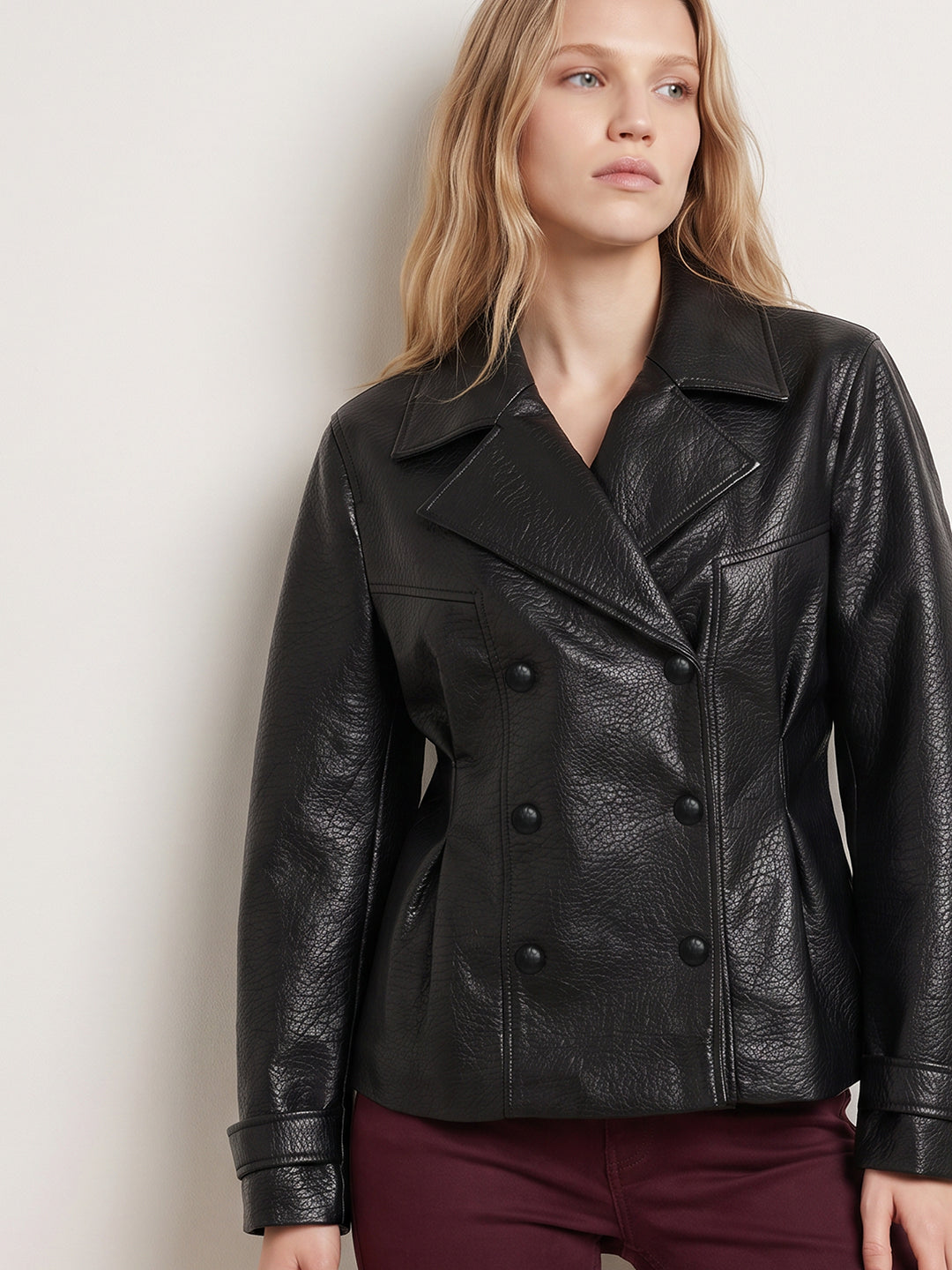 Black Faux Leather Jacket