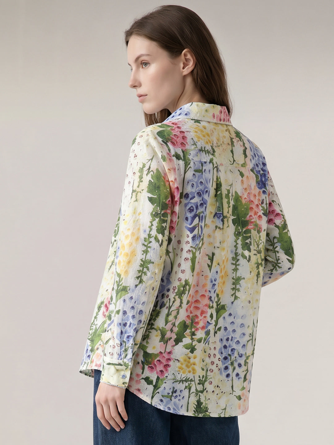 Floral Print Cotton Shirt