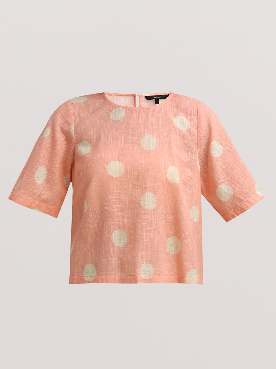 Peach Polka Dot Top