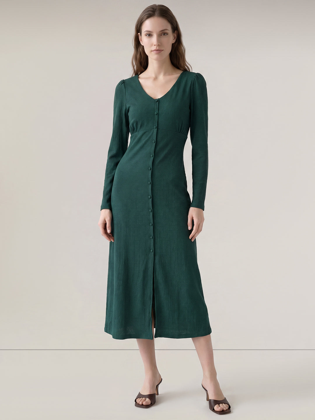 Dark Green Midaxi Dress