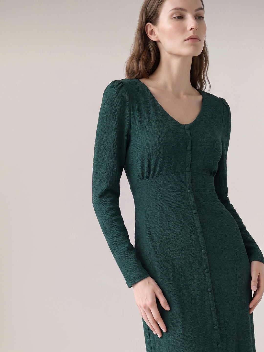 Dark Green Midaxi Dress