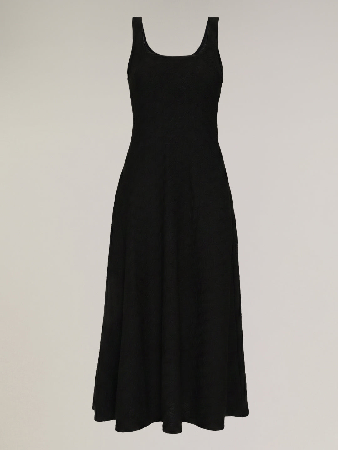 Black Knitted Midi Dress
