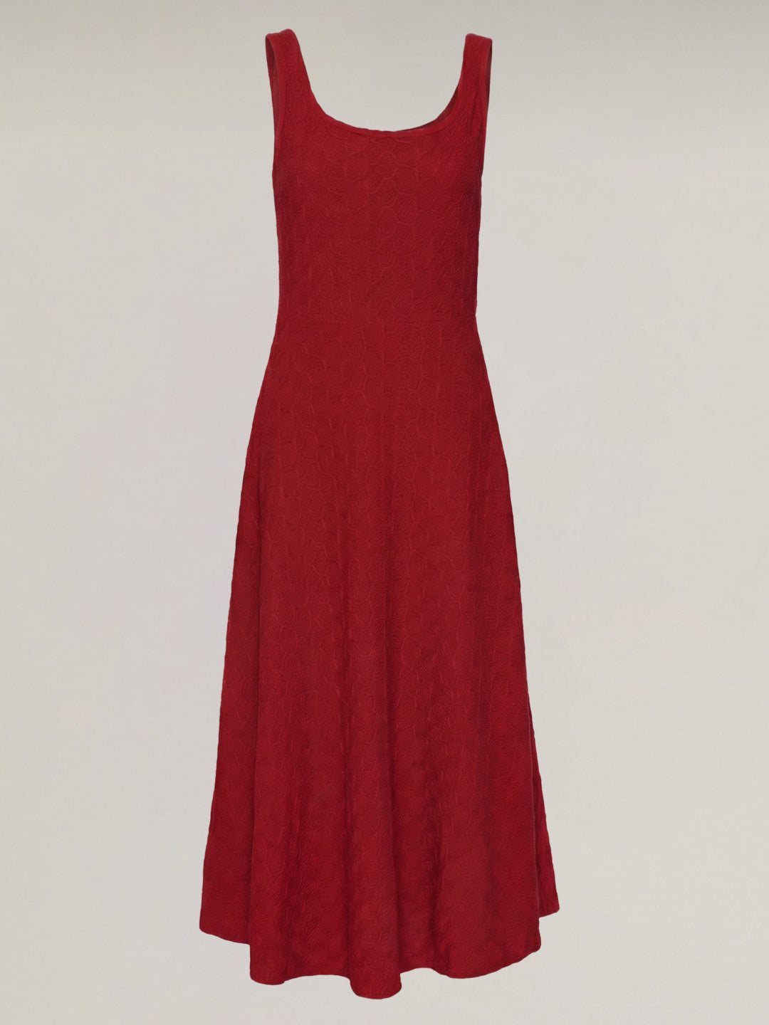 Dark Red Knitted Dress