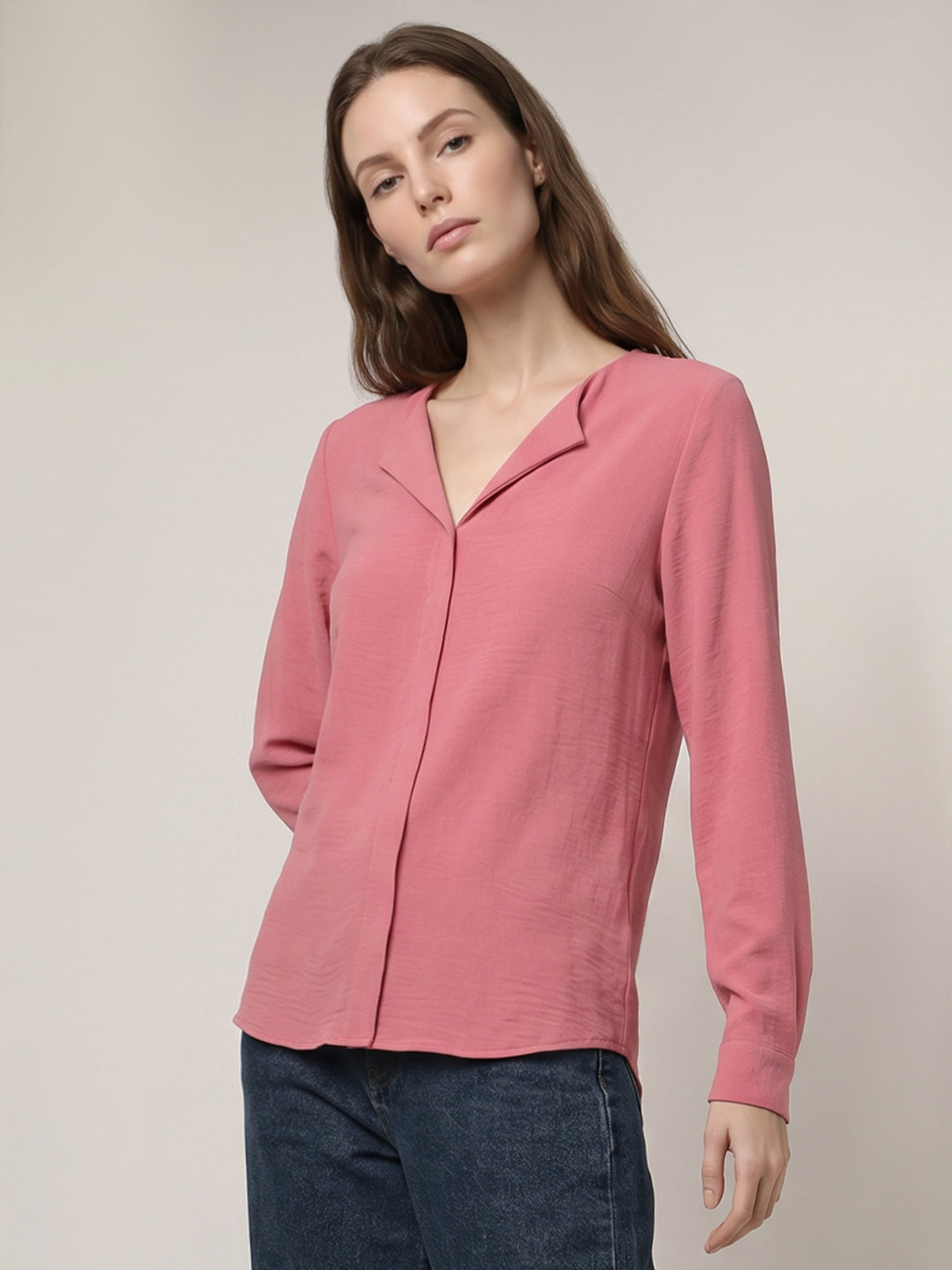 Pink Regular Fit Top