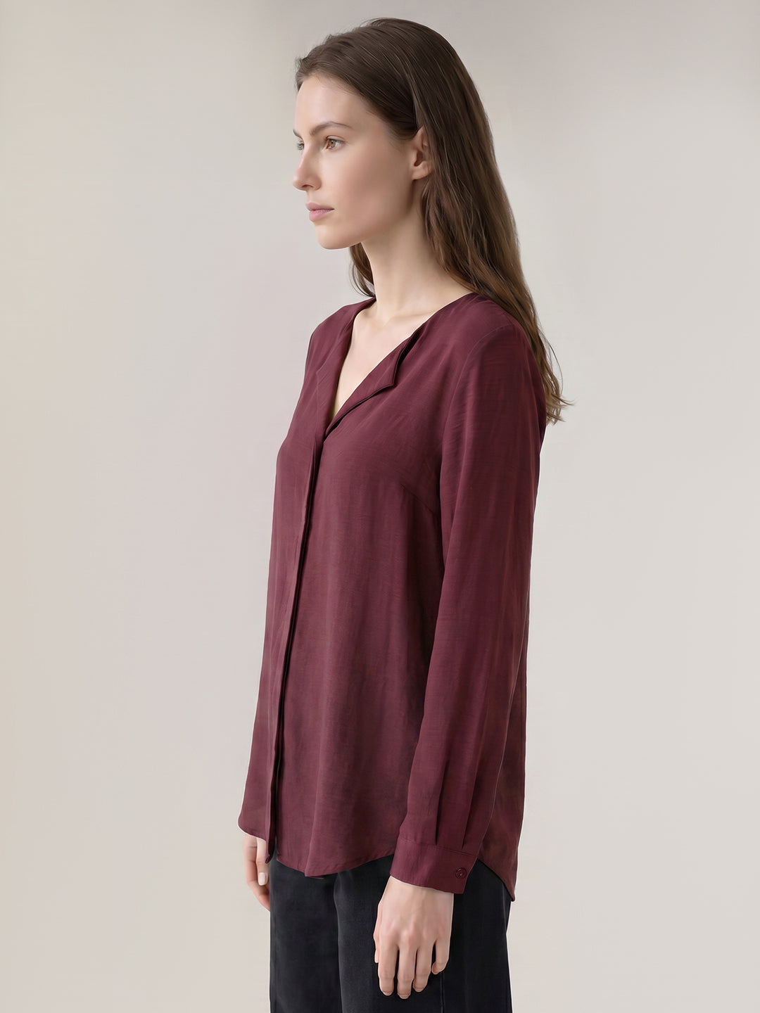 Dark Purple Regular Fit Top