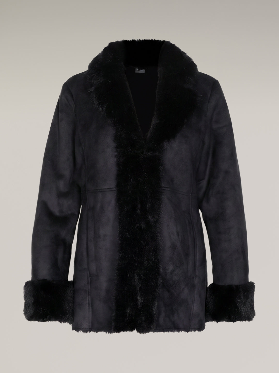 Black Faux Suede Jacket