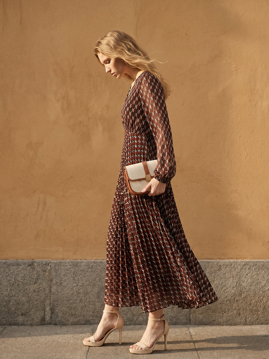 Printed Midi Dress
