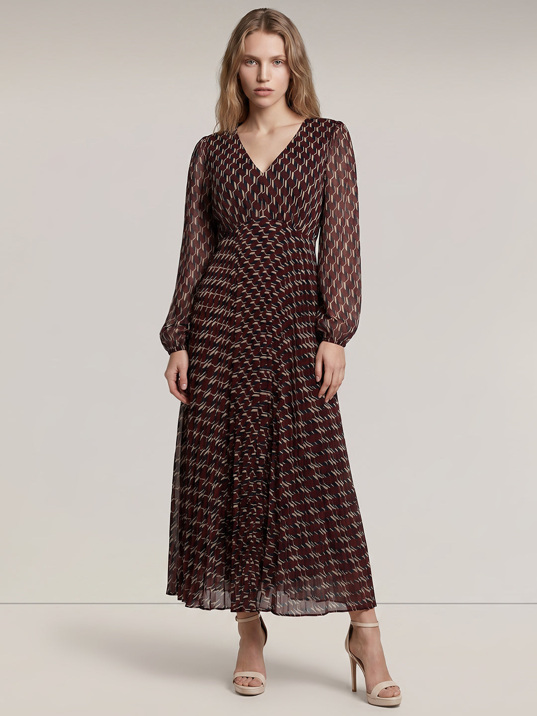 Printed Midi Dress