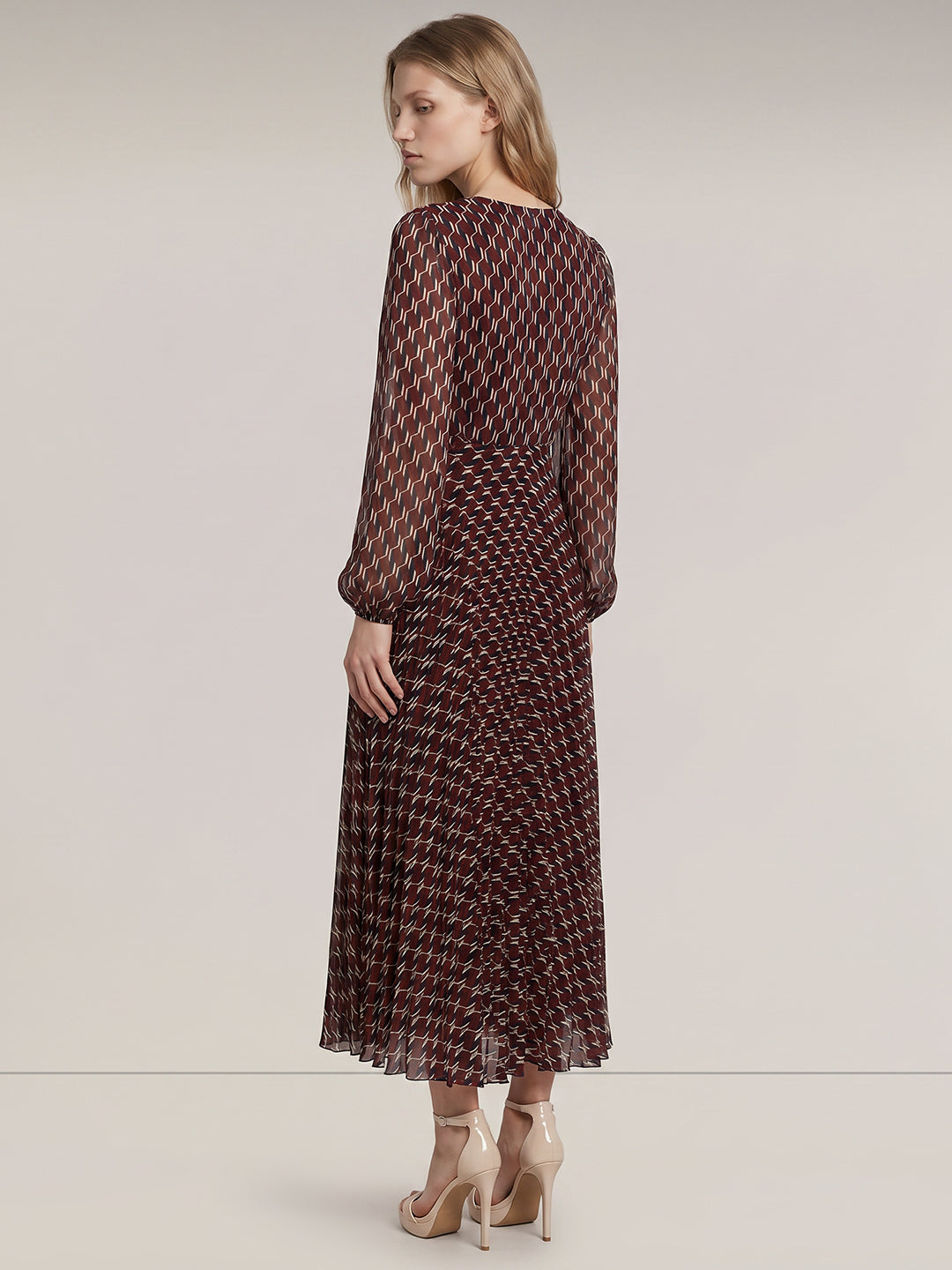 Printed Midi Dress