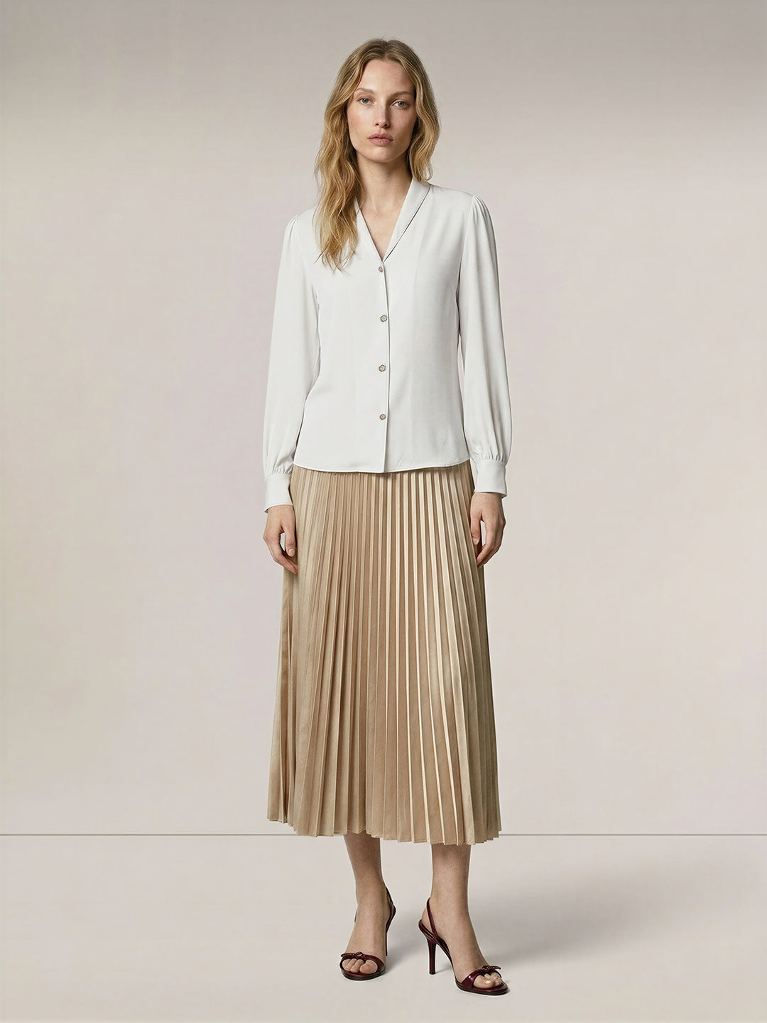 White Full Sleeves Shirt