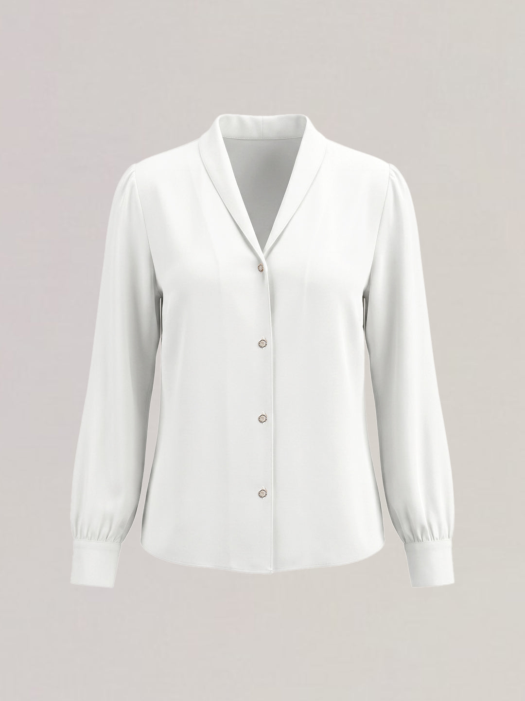 White Full Sleeves Shirt