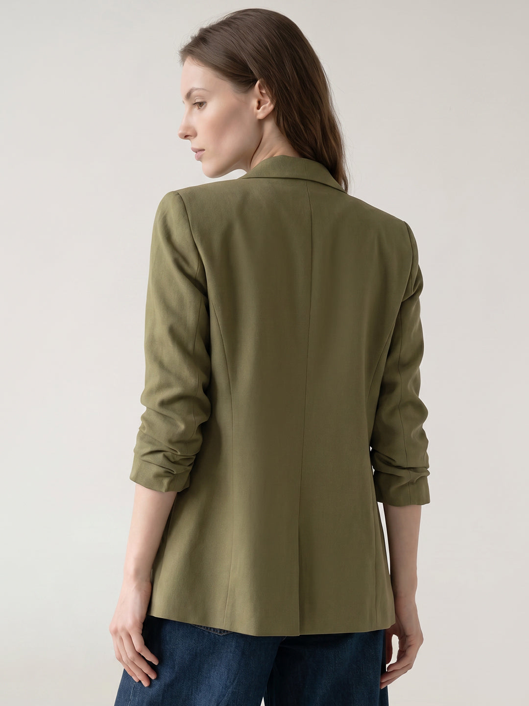 Olive Green Tailored Blazer