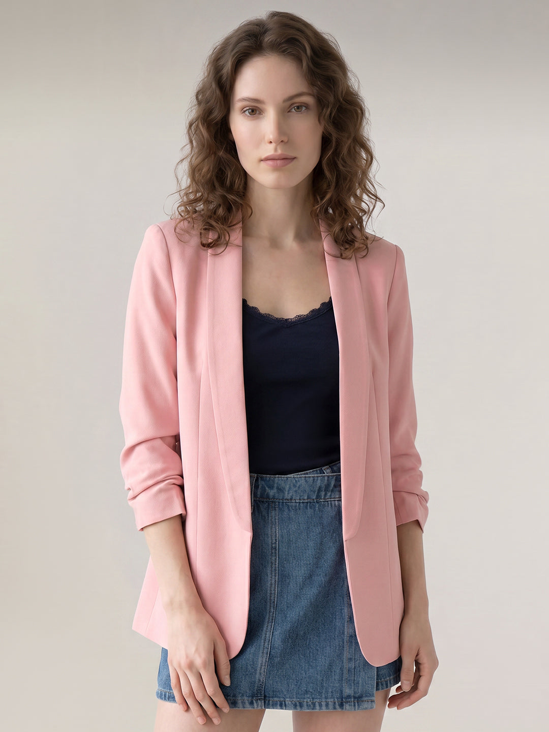 Light Pink Tailored Blazer