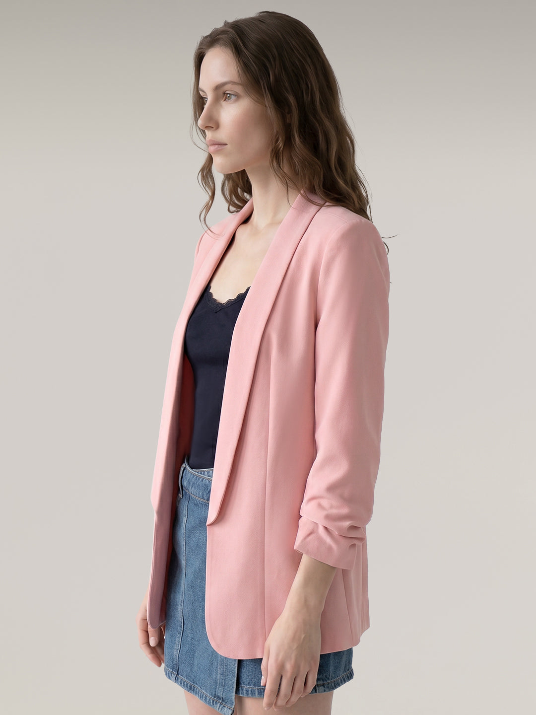 Light Pink Tailored Blazer