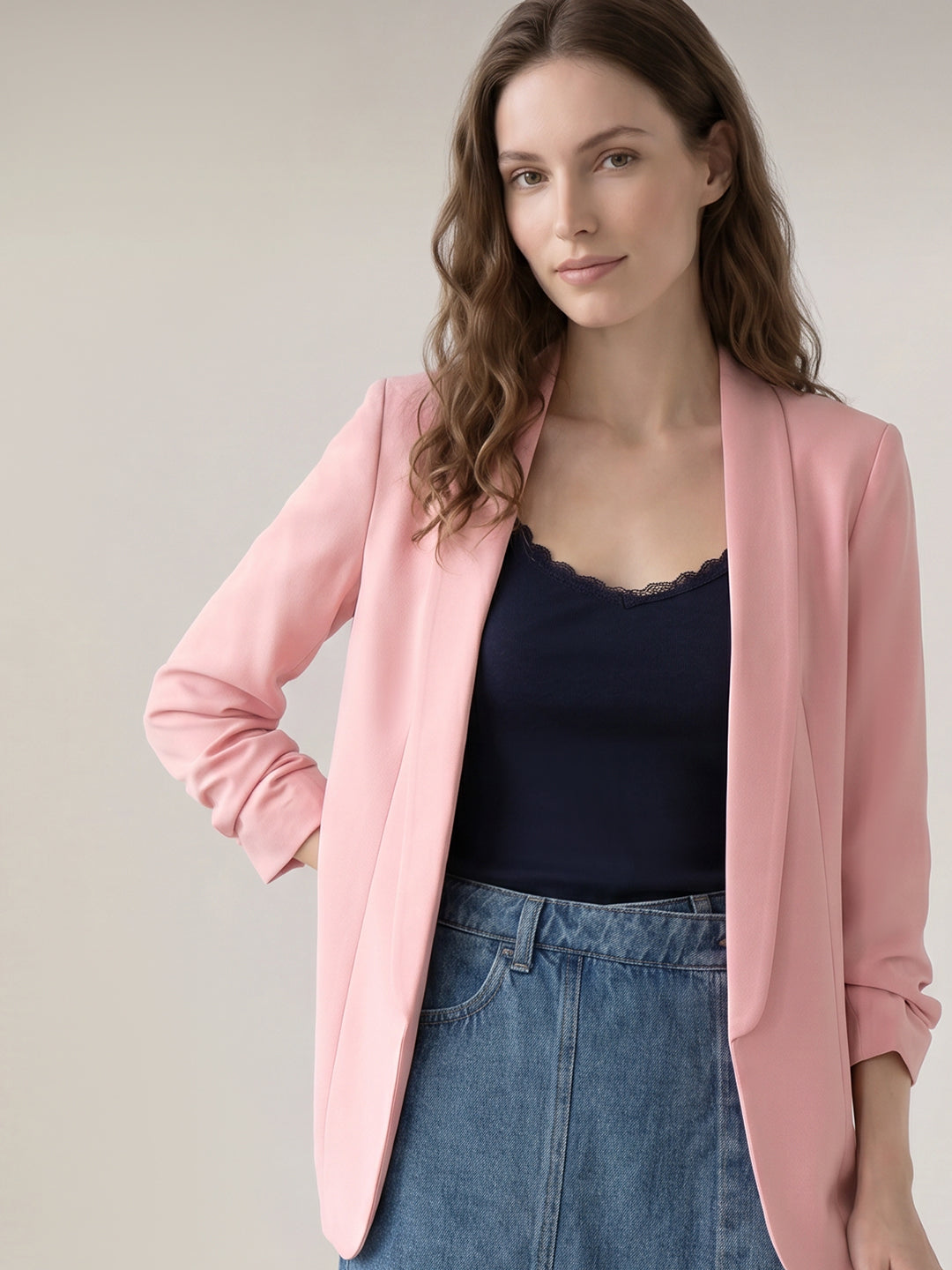 Light Pink Tailored Blazer