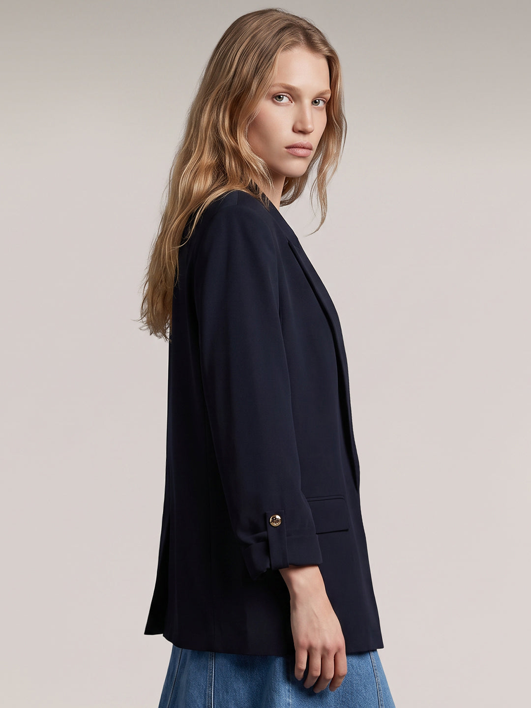 Dark Navy Tailored Blazer