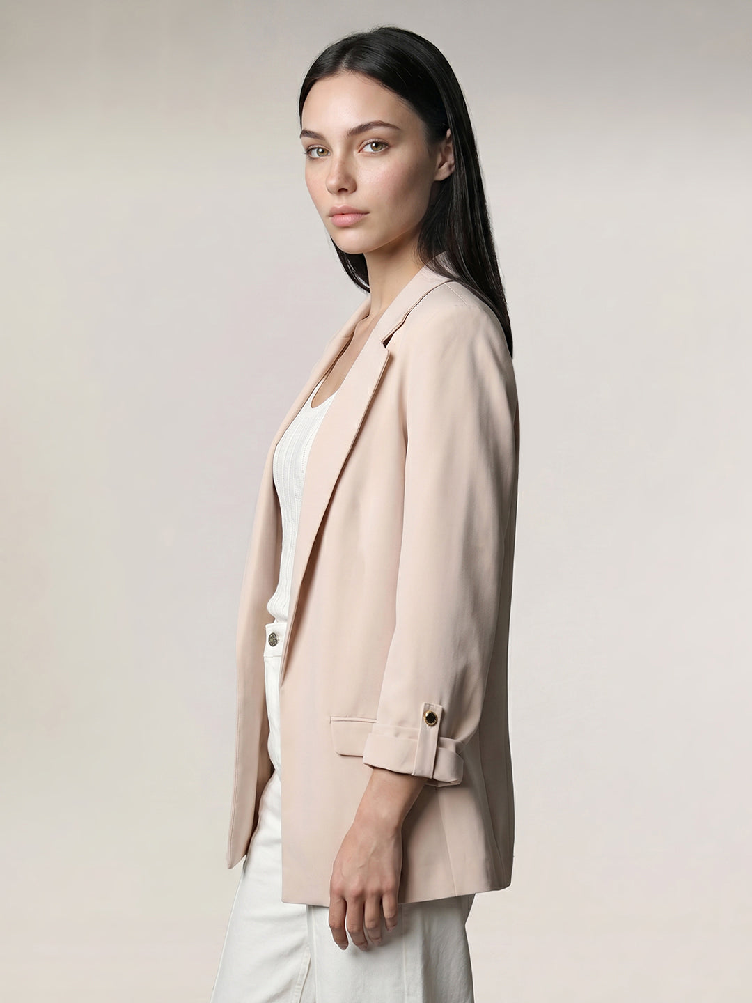 Ecru Tailored Blazer