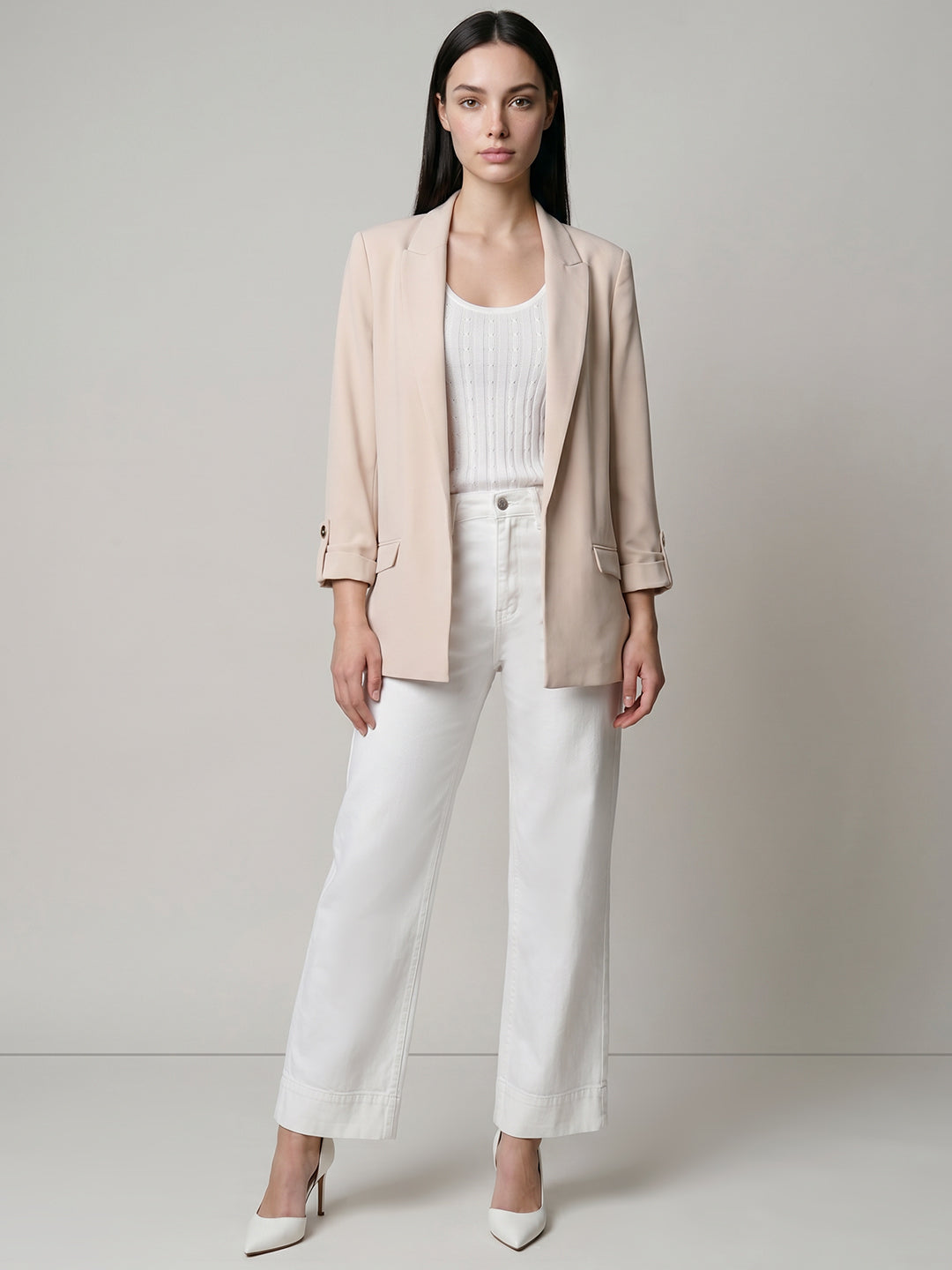 Ecru Tailored Blazer
