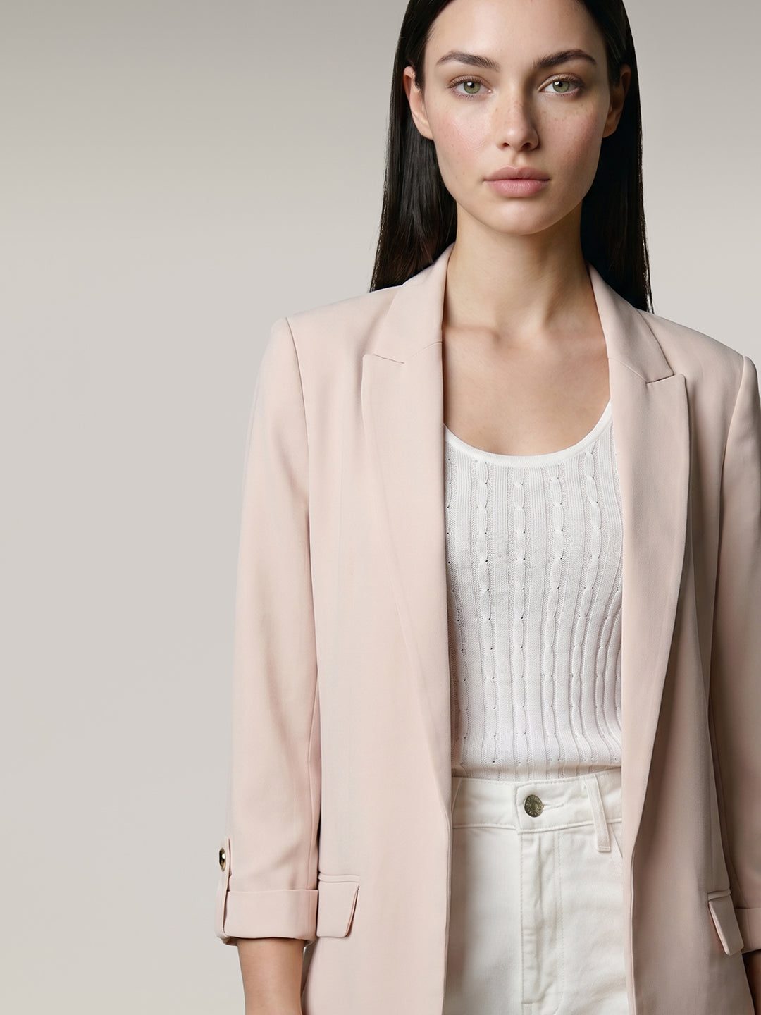 Ecru Tailored Blazer