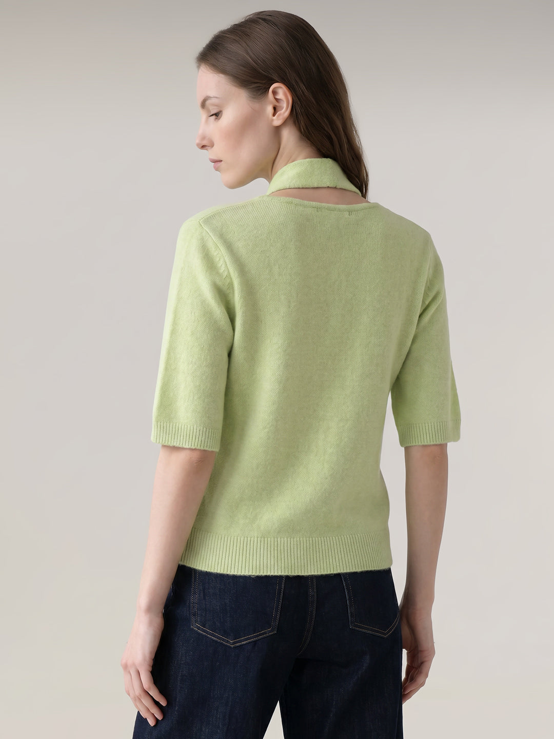 Green Scarf Cardigan