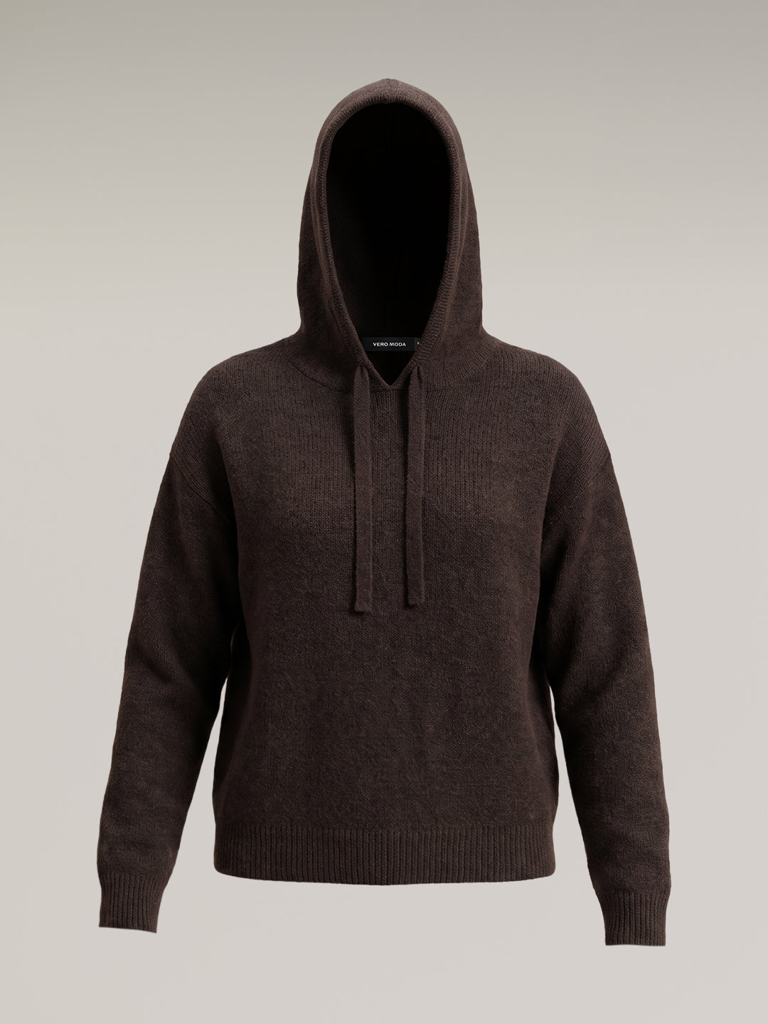 Dark Brown Hooded Pullover