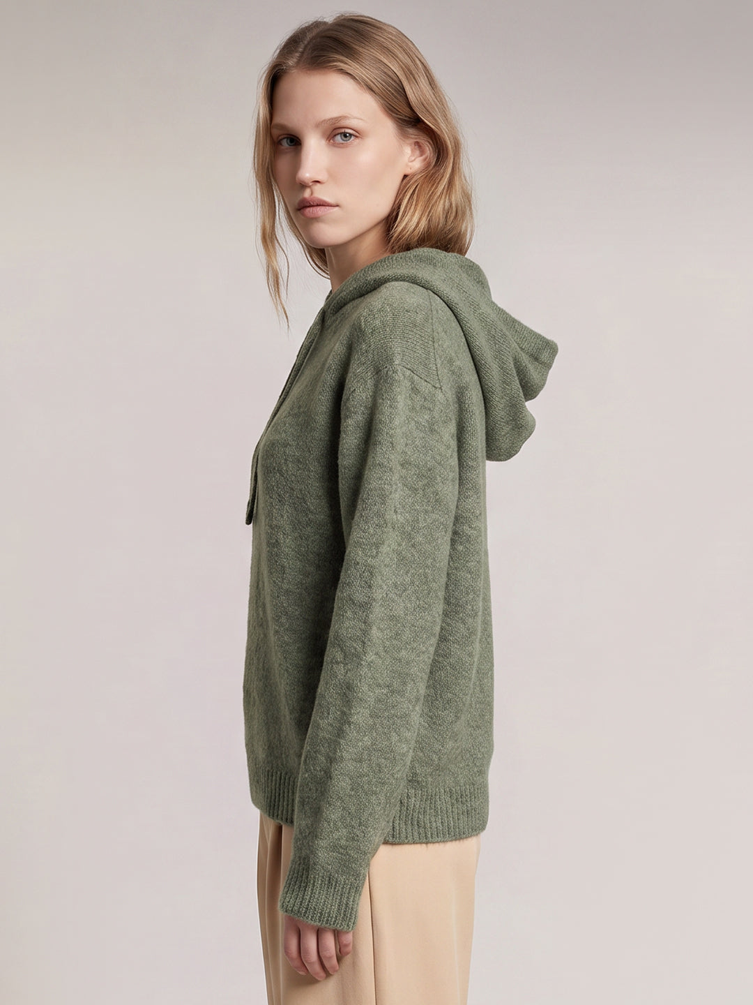 Green Hooded Pullover