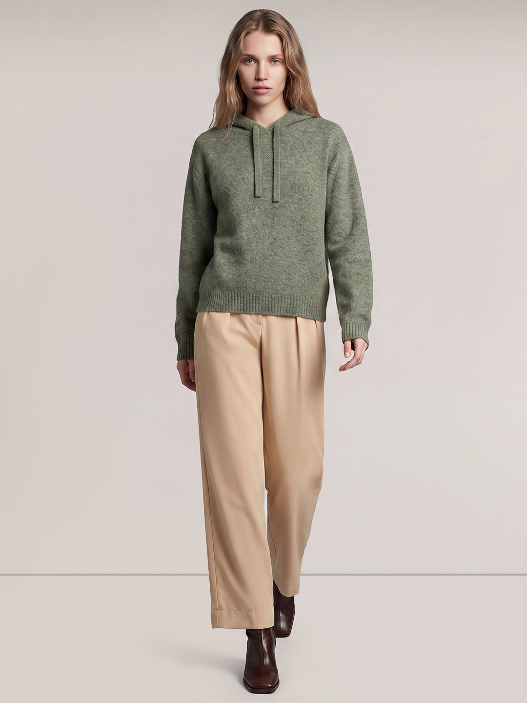 Green Hooded Pullover