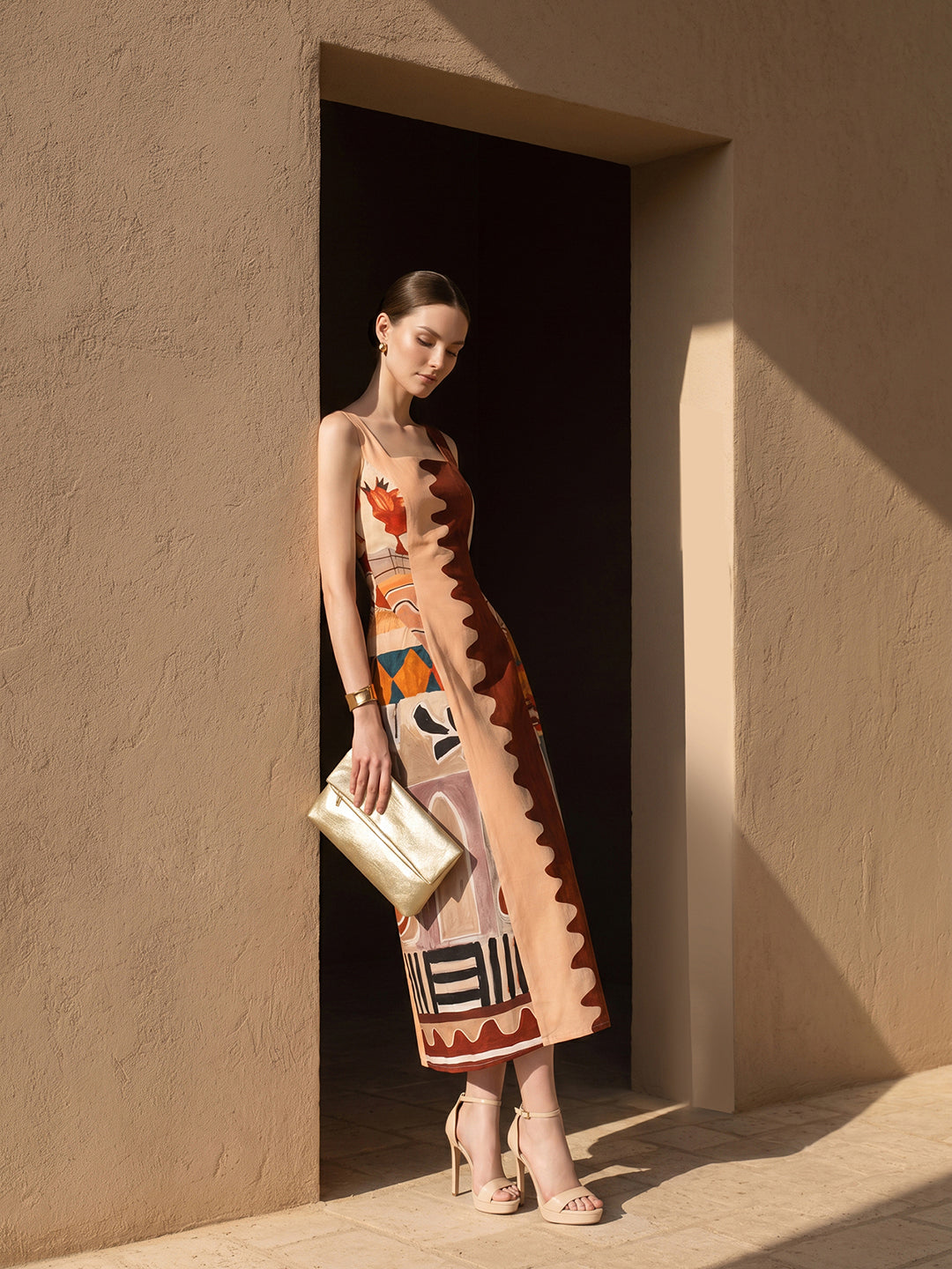Printed Midaxi Dress