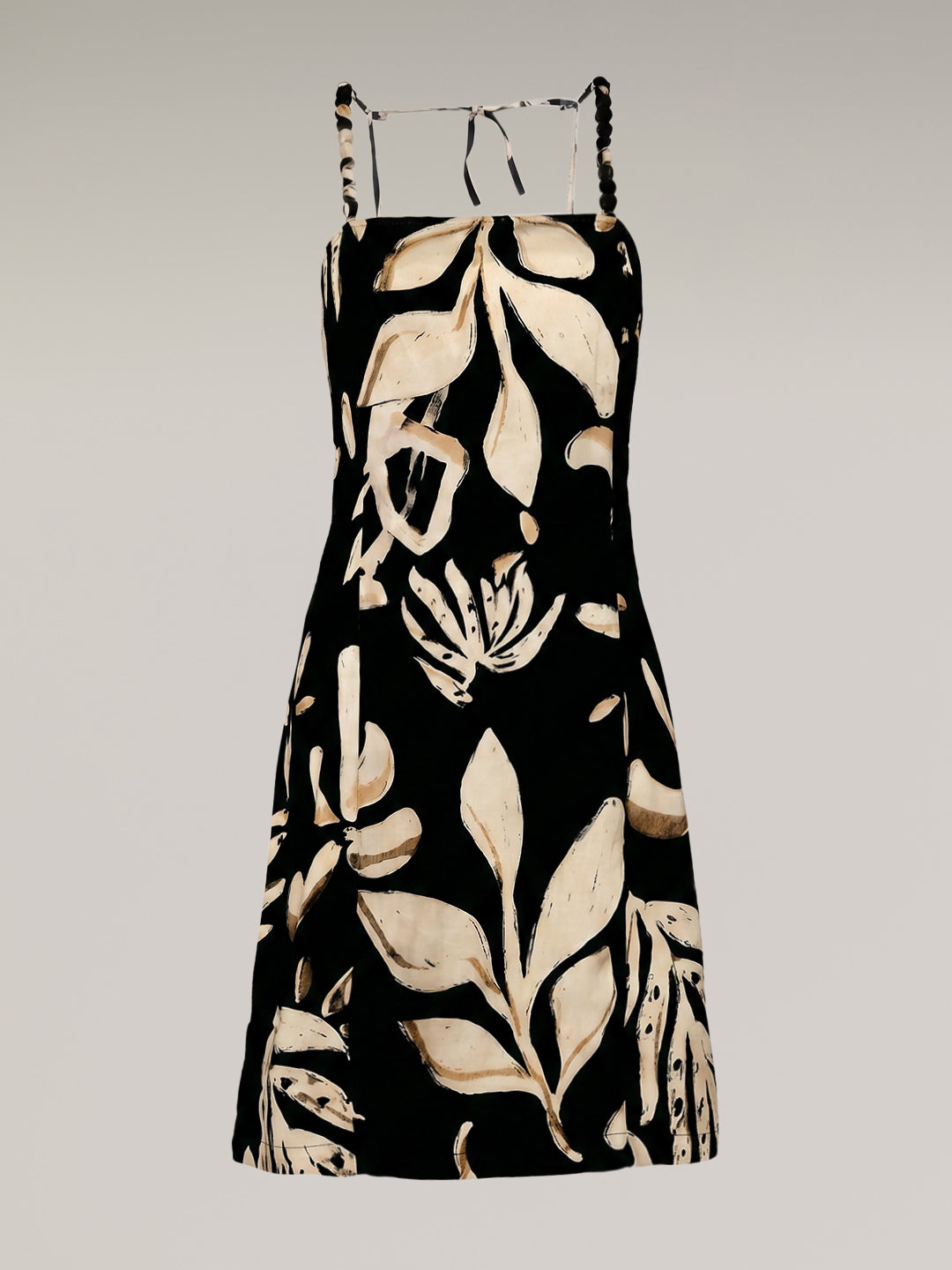 Ecru Printed Dress