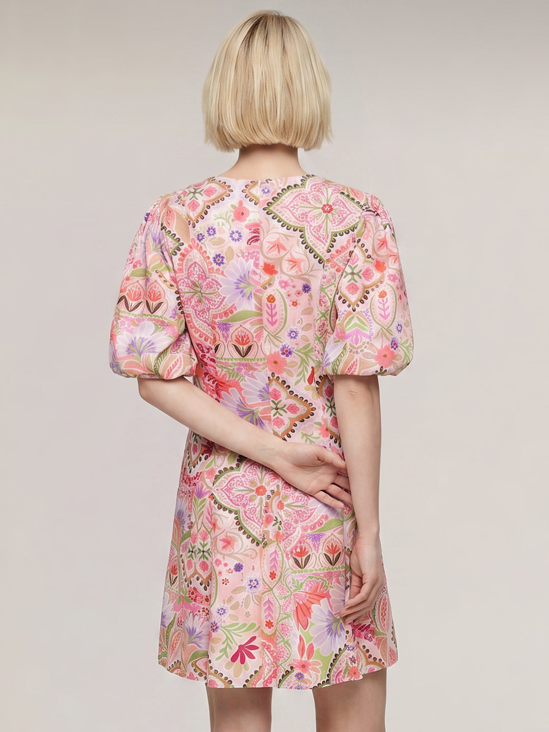 Floral Print Mini Dress