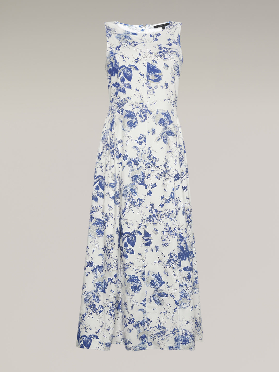 White Printed Cotton Dress