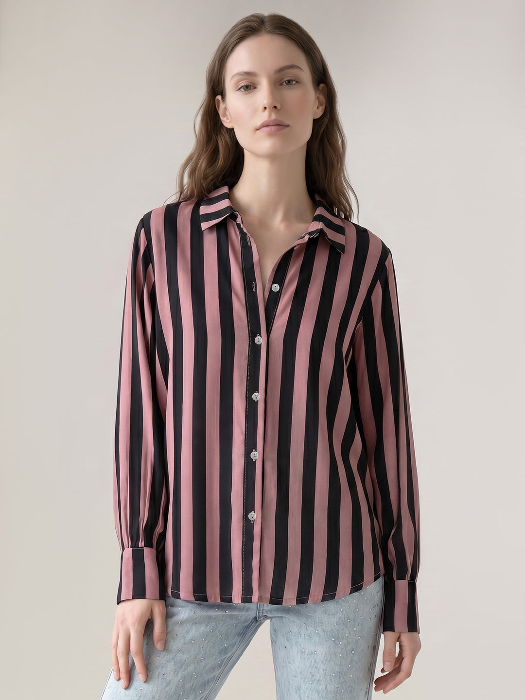 Black Striped Shirt
