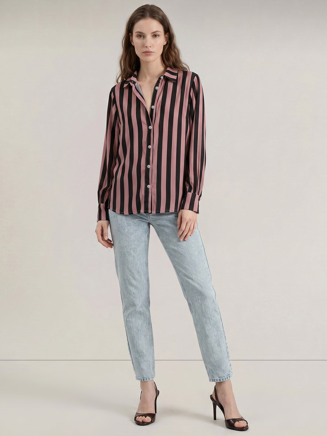 Black Striped Shirt