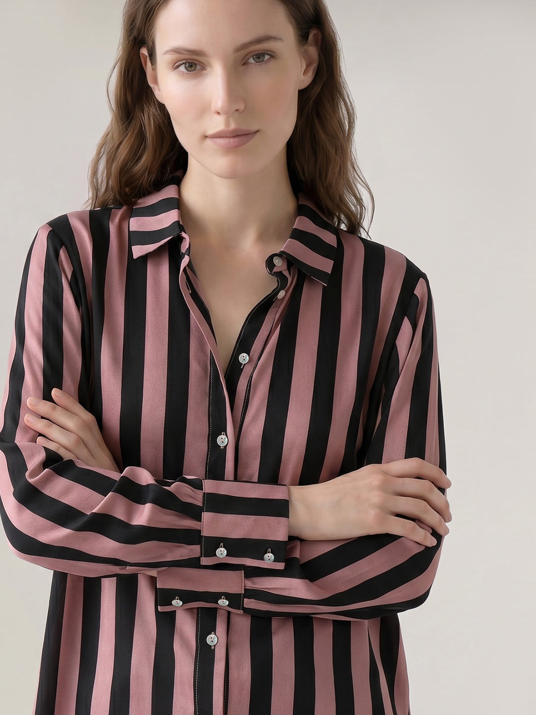 Black Striped Shirt